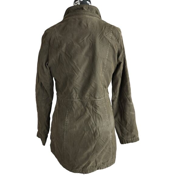 Women's Nautica Olive Green Sherpa Lined Coat - NSL - Picture 2 of 7